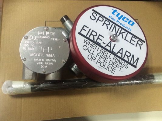 WMA-1型FM認證水力警鈴,美國進口tyco泰科濕式報警器